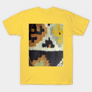 yellow rug photo, abstract art, antique rug pattern, minimal art, modern art, carpet texture, For custom orders please DM me. T-Shirt